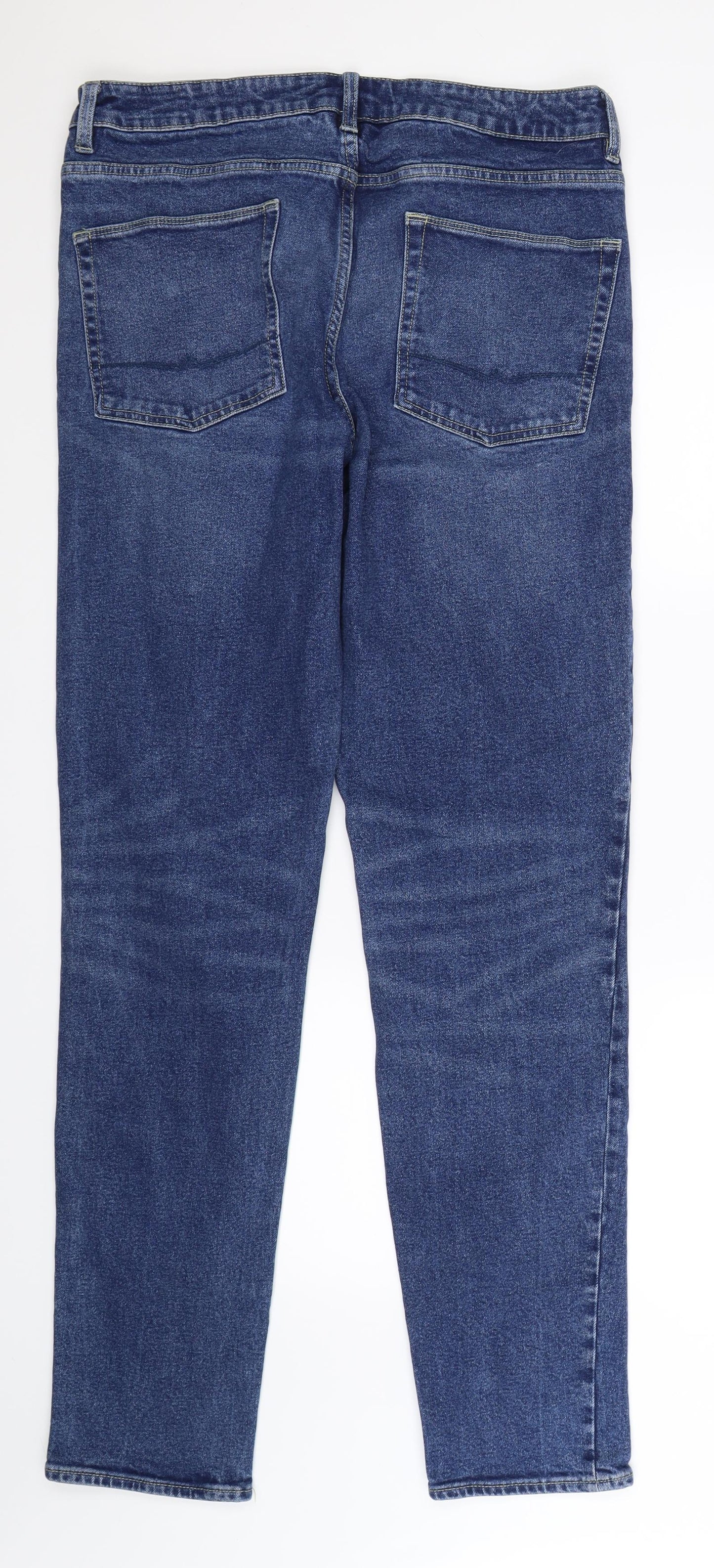 ASOS Mens Blue  Denim Straight Jeans Size 36 L36 in