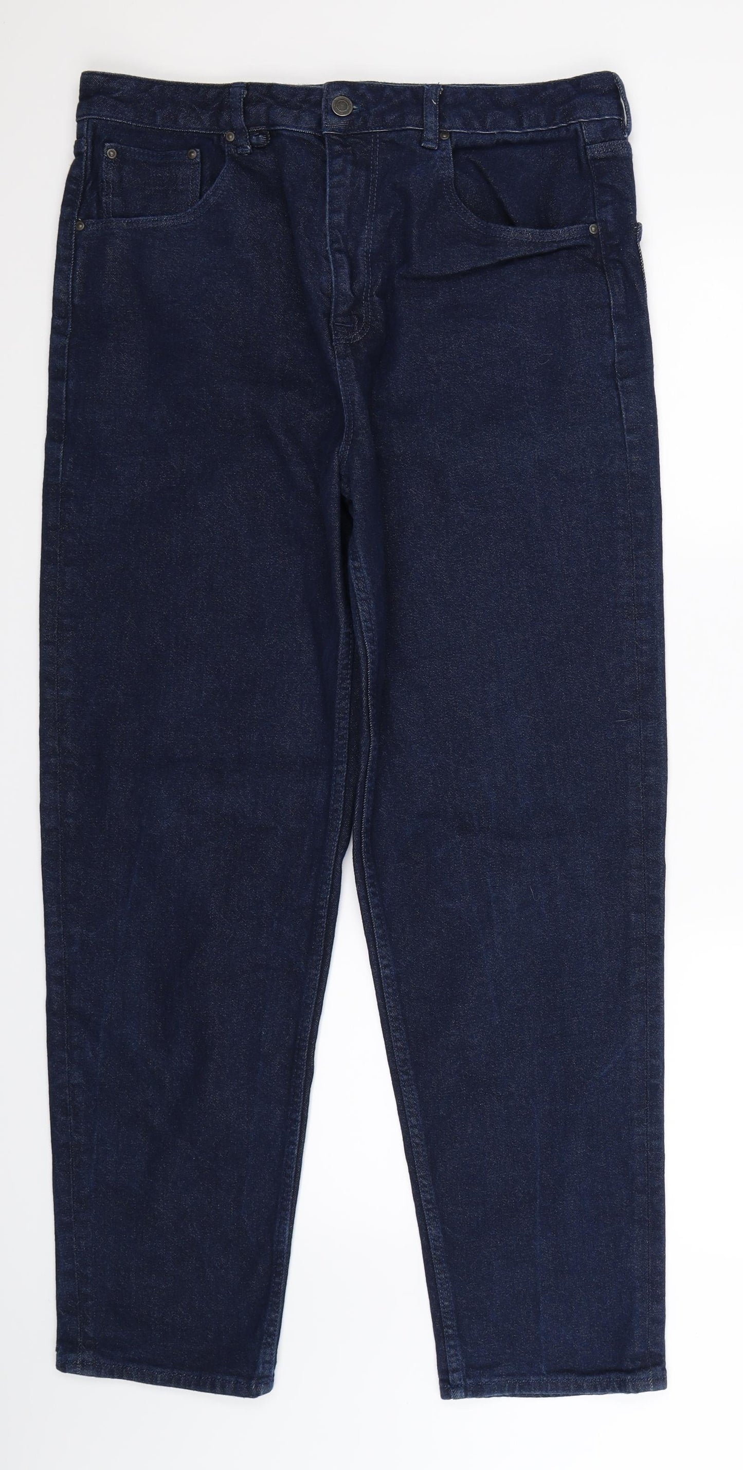 ASOS Mens Blue  Denim Straight Jeans Size 36 L31 in
