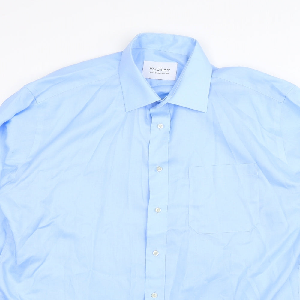 Paradigm Mens Blue    Dress Shirt Size 16.5