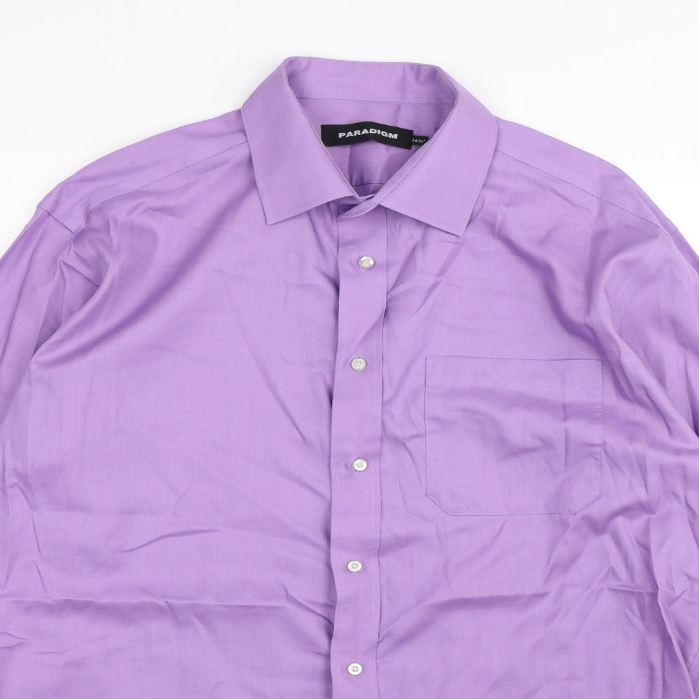 Paradigm Mens Purple    Dress Shirt Size 16.5