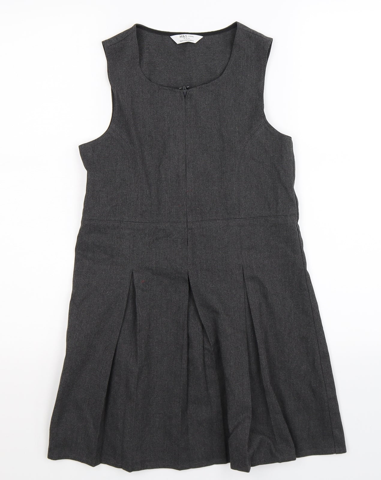 Marks and Spencer Girls Grey   Fit & Flare  Size 8-9 Years