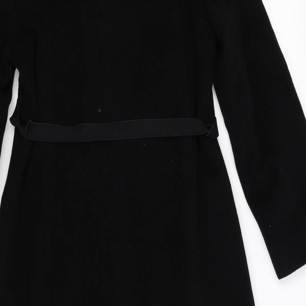 Gianfranco Corneli Womens Black   Overcoat Coat Size 10