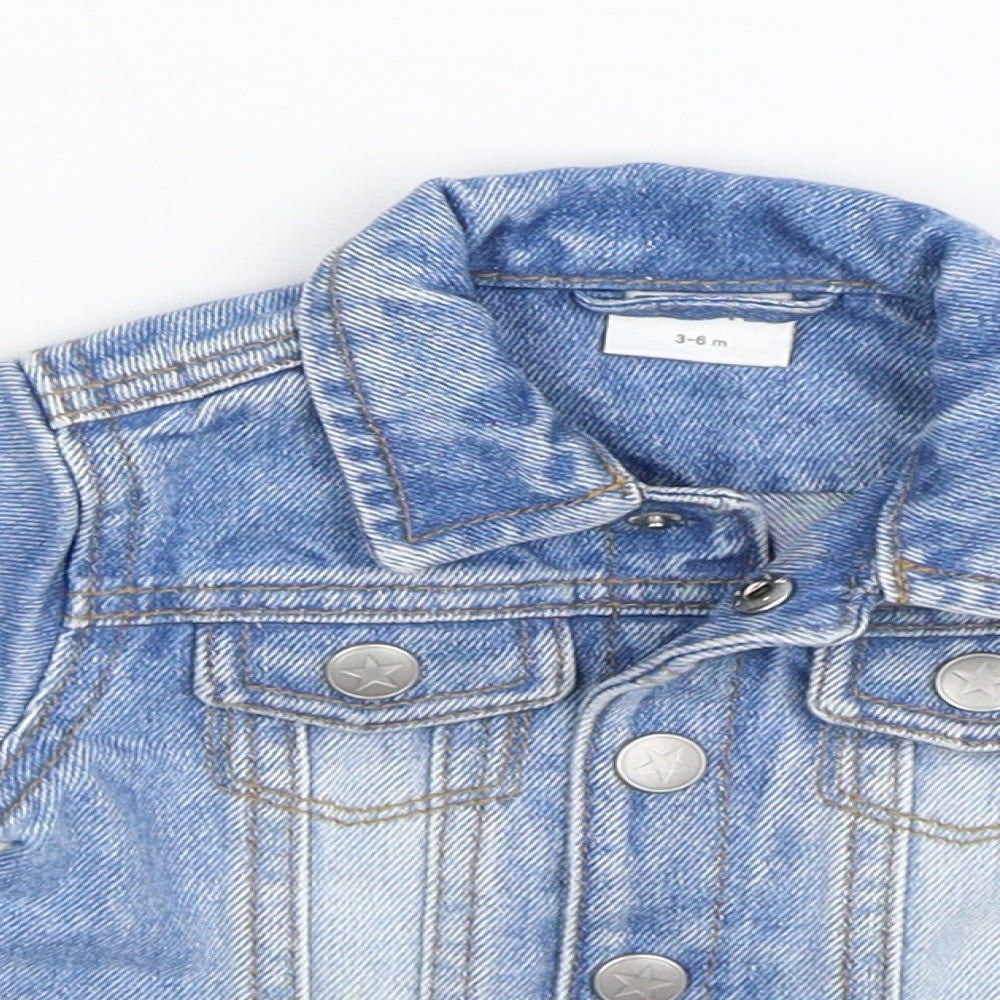 Fred & Flo Baby Blue  Denim Jacket  Size 3-6 Months