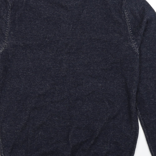 George Mens Blue  Knit Pullover Jumper Size S