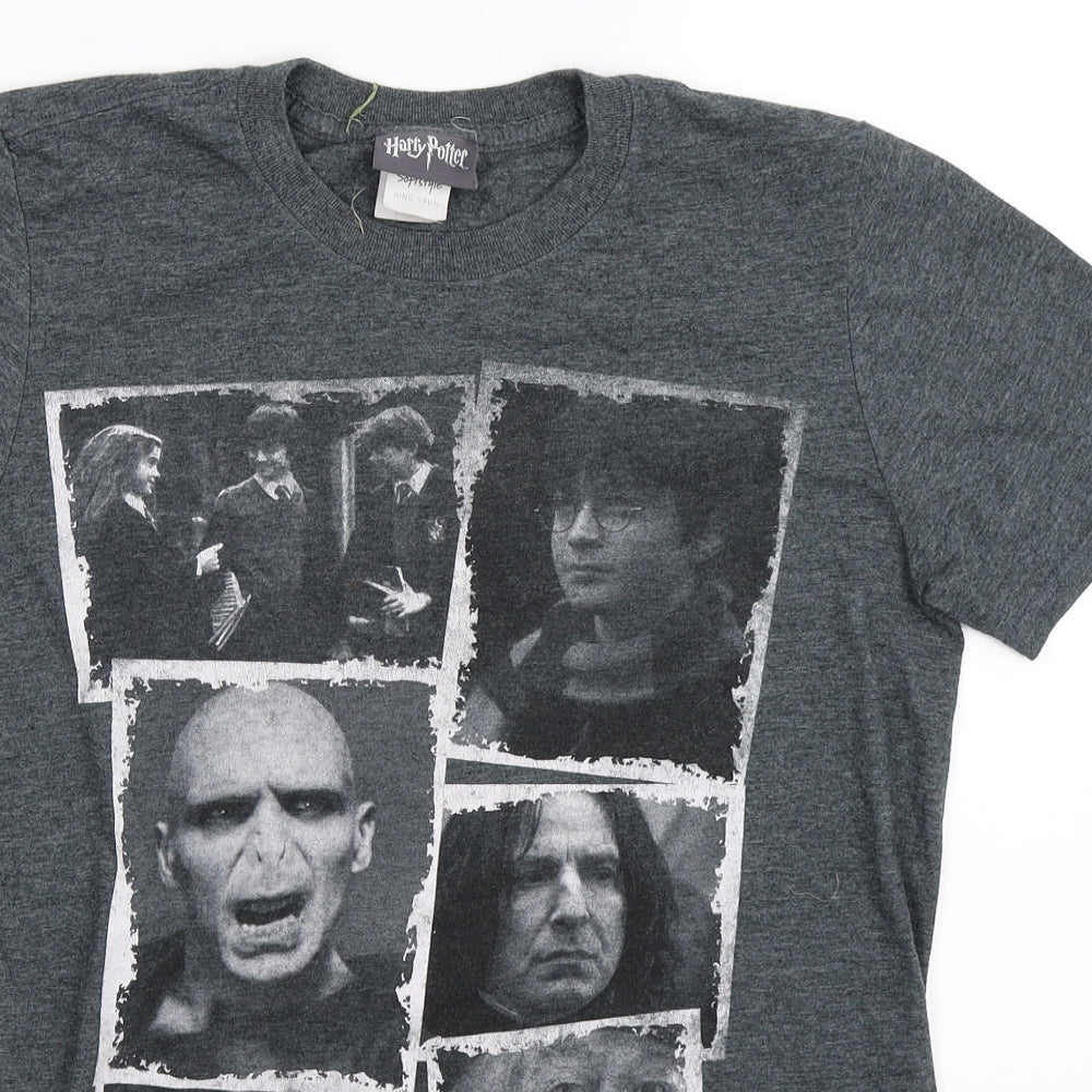 Gildan Mens Grey    T-Shirt Size S  - Harry Potter