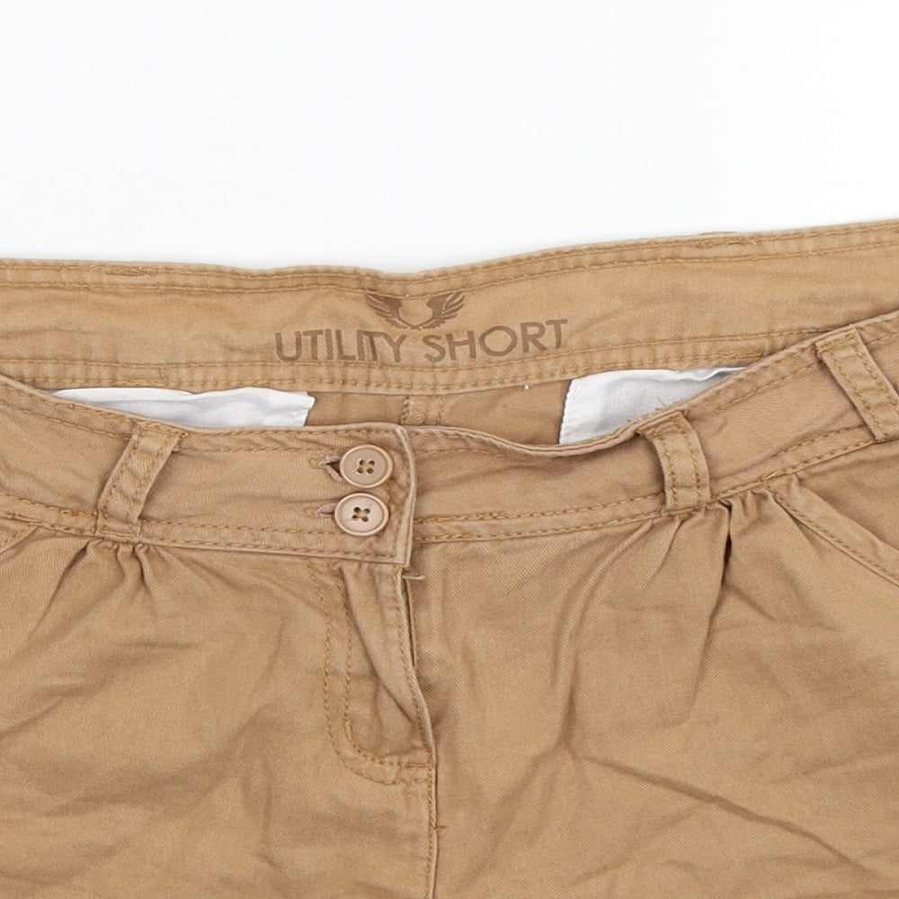 Preworn Womens Beige   Hot Pants Shorts Size 12