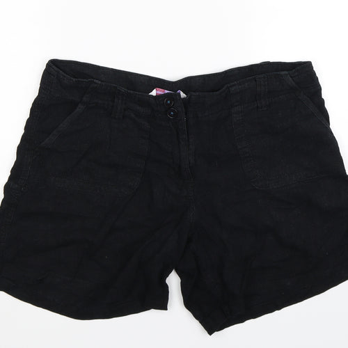 Papaya Womens Black   Bermuda Shorts Size 12