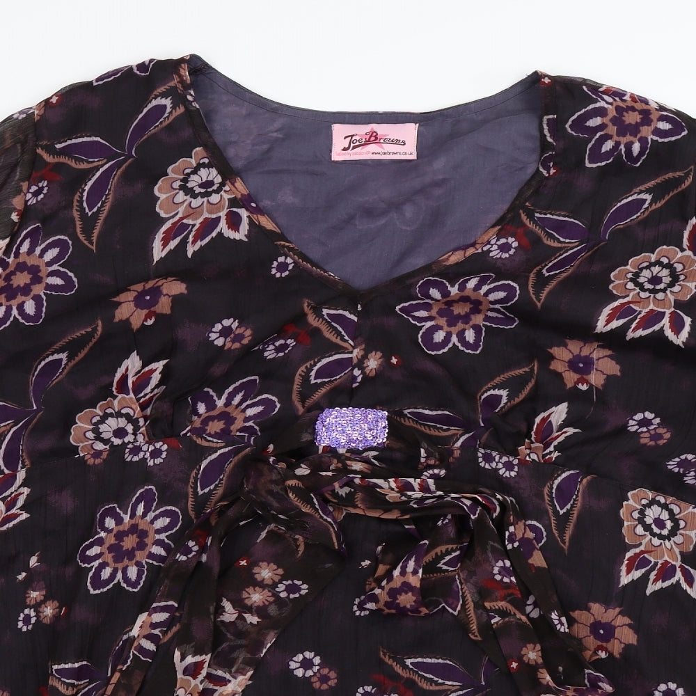 Joe Browns Womens Multicoloured Floral  Basic Blouse Size 28