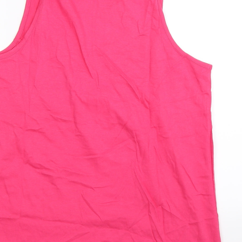 Urban Boutique Womens Pink   Basic Tank Size 16