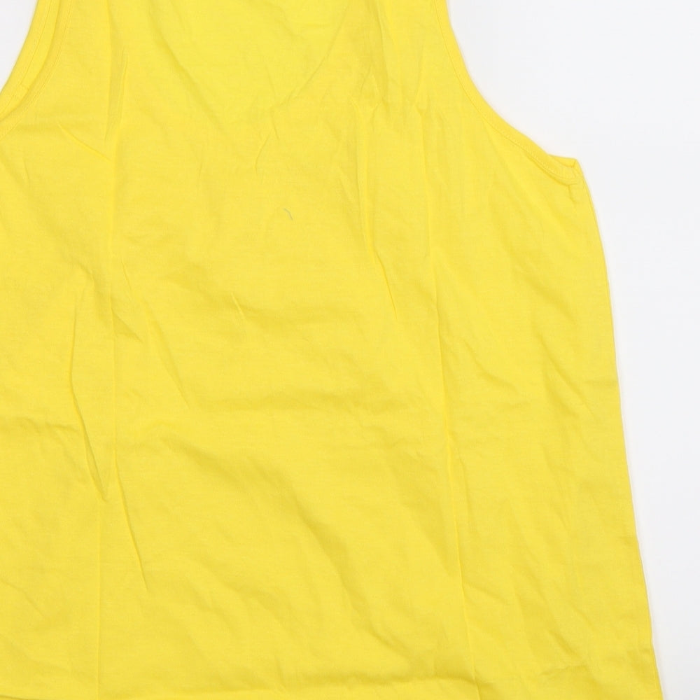 Urban Boutique Womens Yellow   Basic Tank Size 16