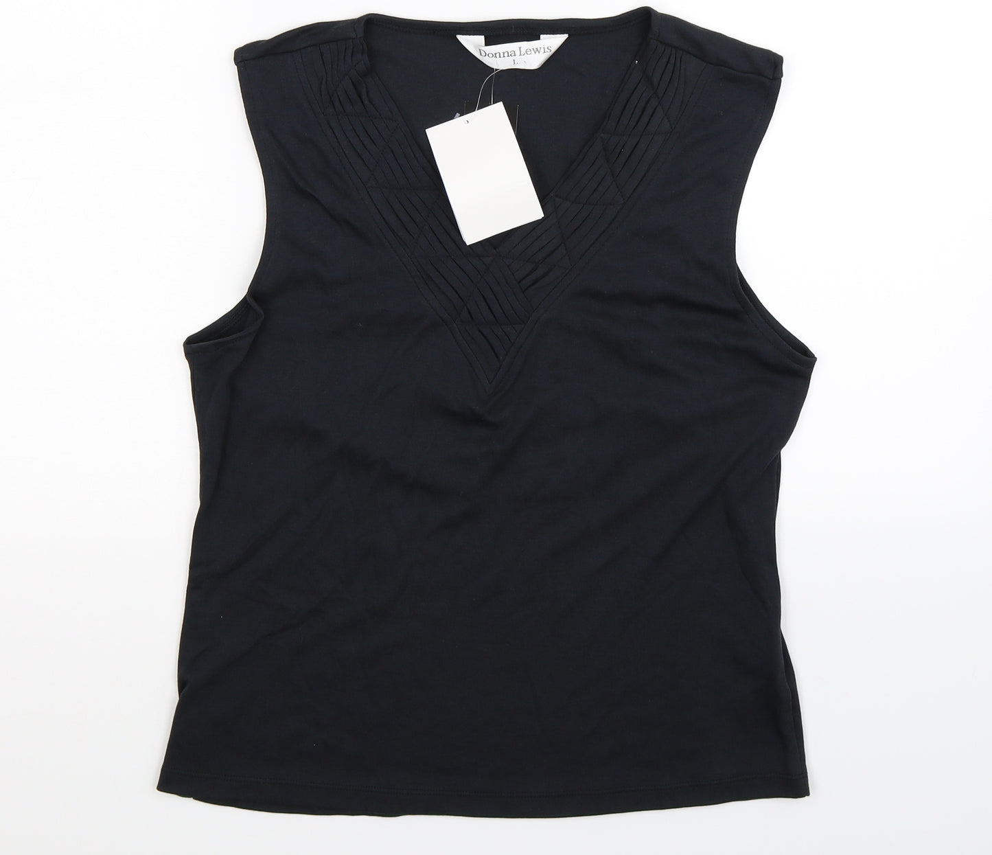 Donna Lewis Womens Blue   Basic Tank Size L