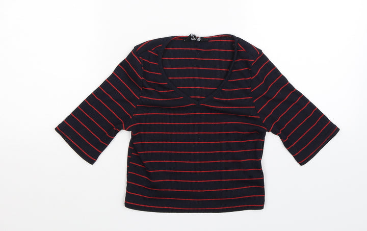New Look Girls Blue Striped  Pullover Jumper Size 14-15 Years