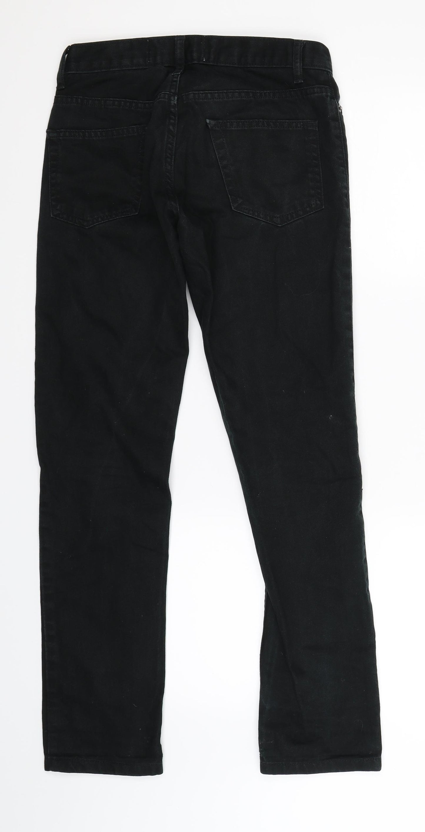 Topman Mens Black  Denim Skinny Jeans Size 28 L30 in