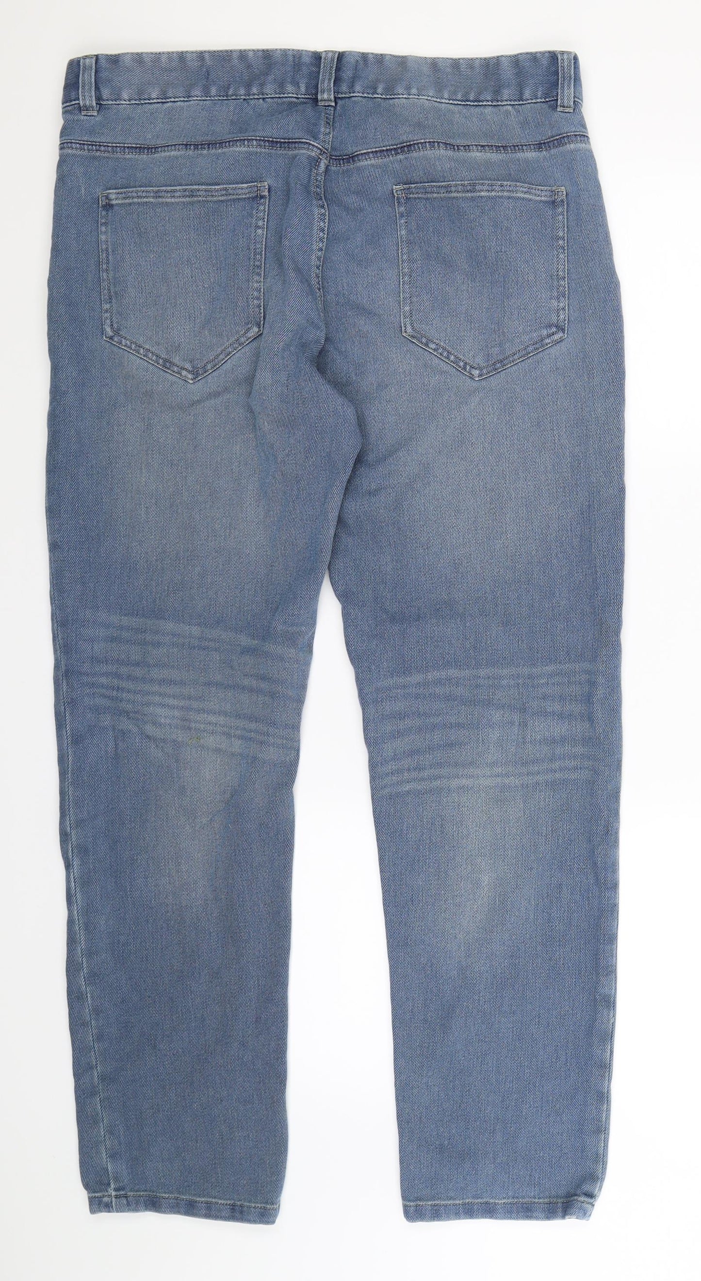 ACW85 Mens Blue  Denim Straight Jeans Size 36 L30 in