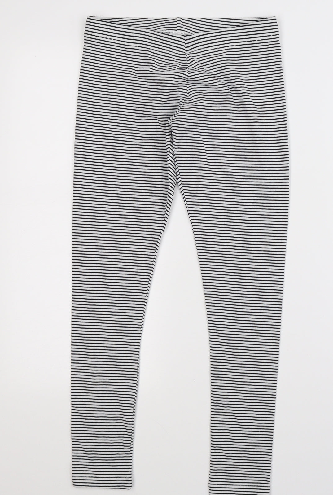 NEXT Girls White Striped  Jegging Trousers Size 11-12 Years - Leggings