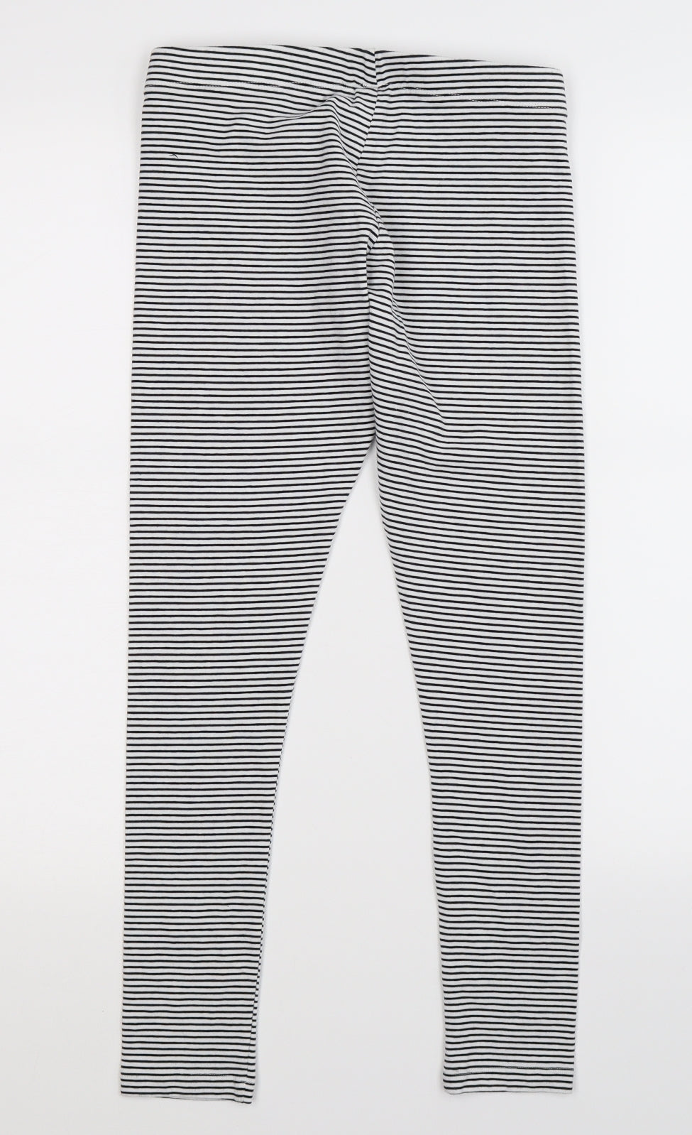 NEXT Girls White Striped  Jegging Trousers Size 11-12 Years - Leggings