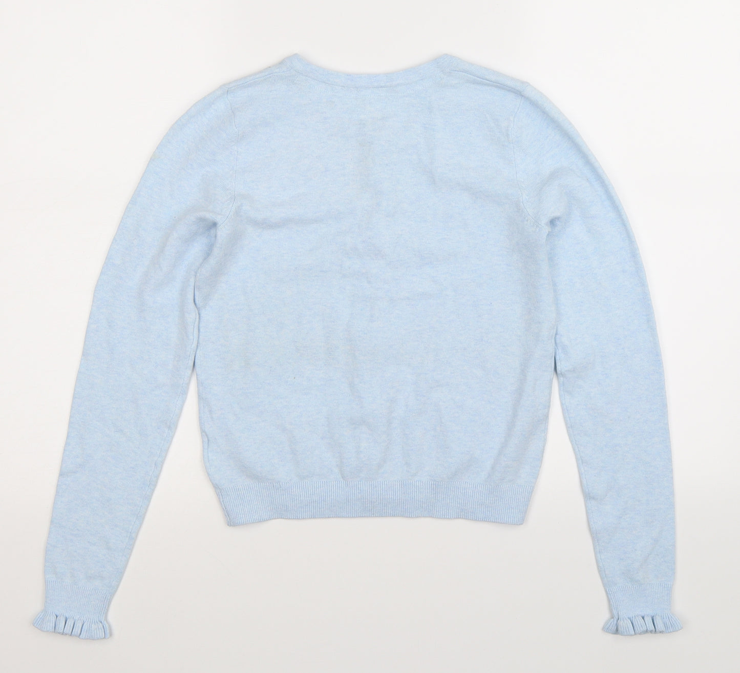 NEXT Girls Blue  Knit Cardigan Jumper Size 11 Years