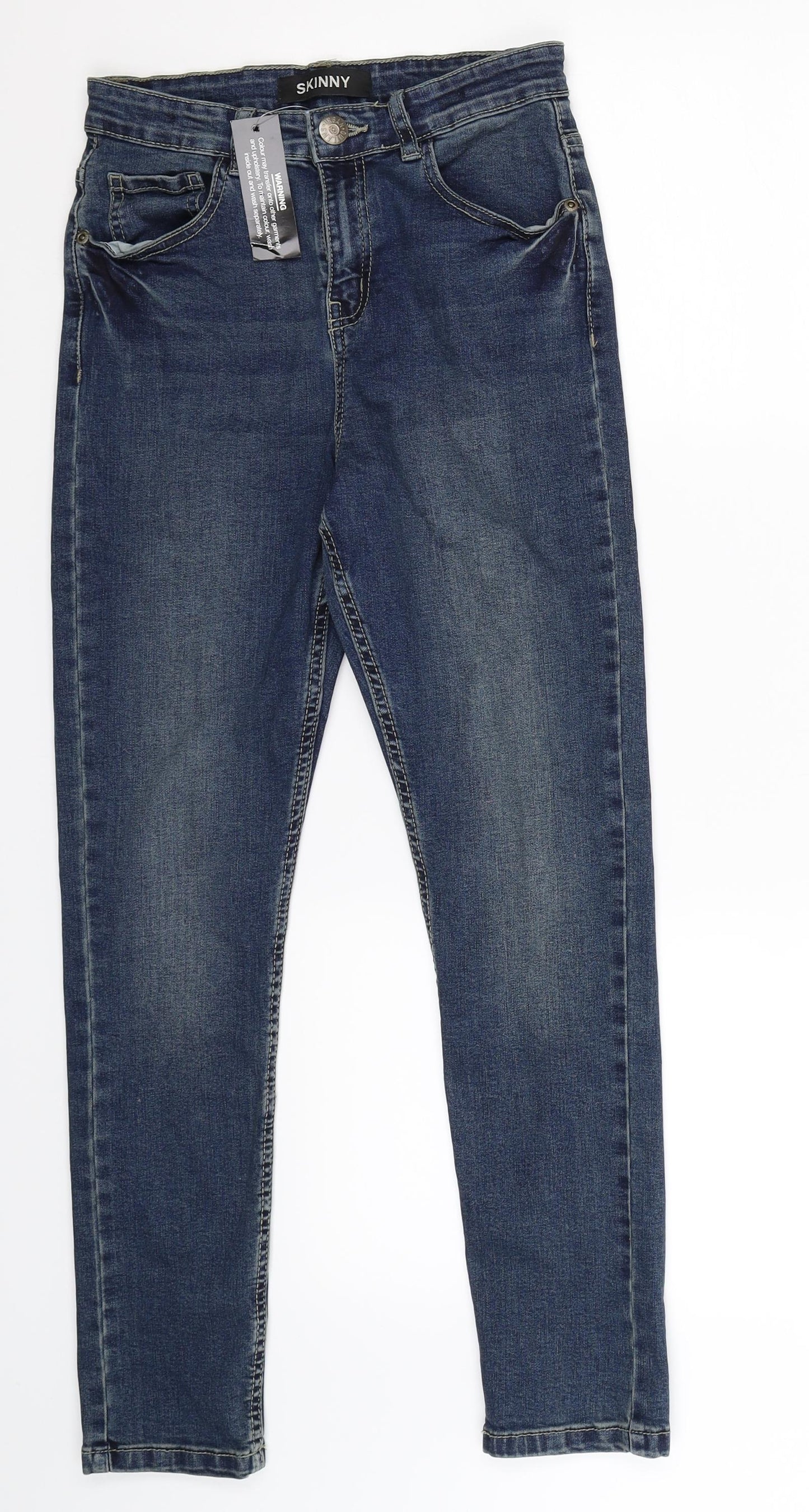 Urban Outlaws Girls Blue  Denim Skinny Jeans Size 12-13 Years