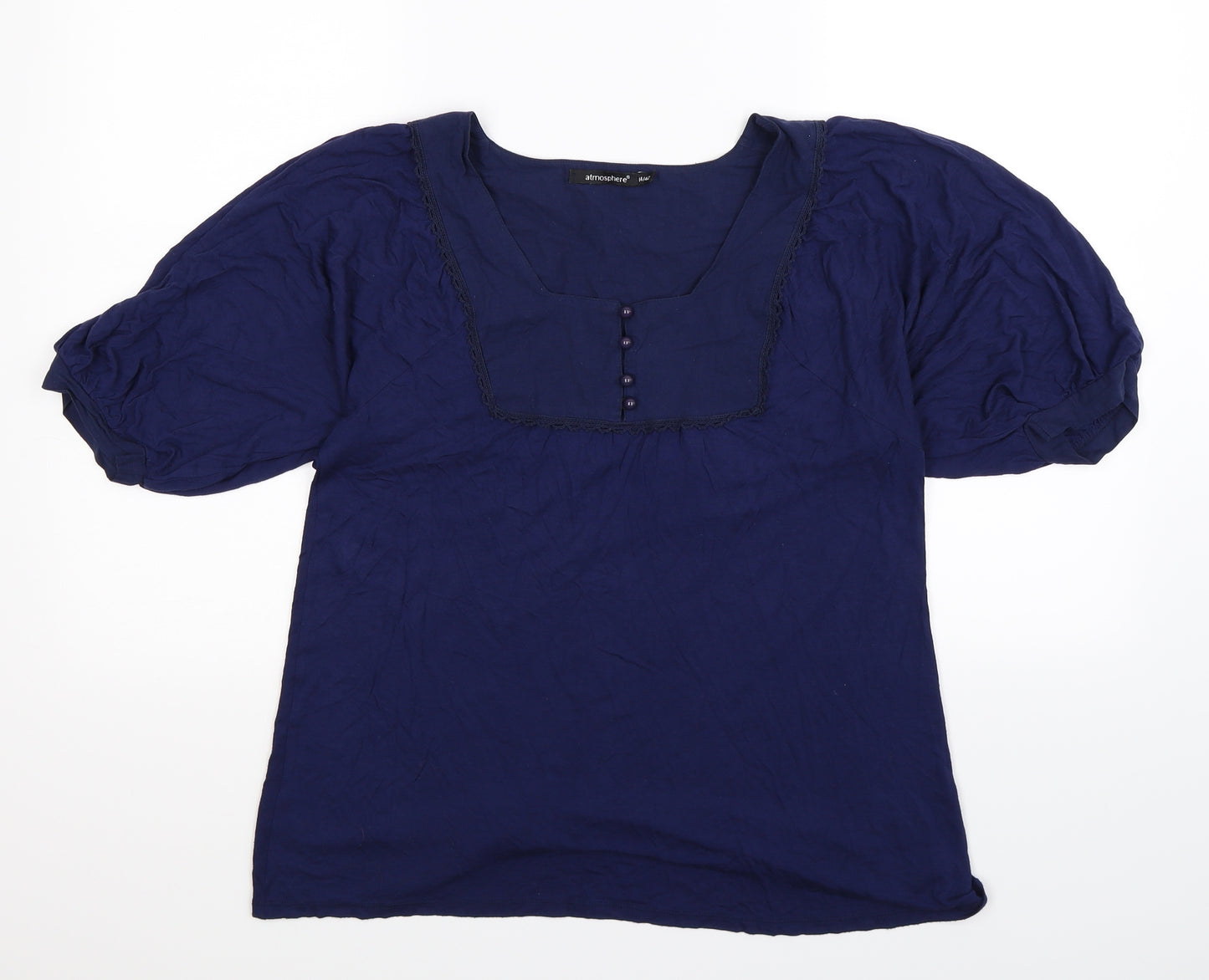 Atmosphere Womens Blue   Basic Blouse Size 14