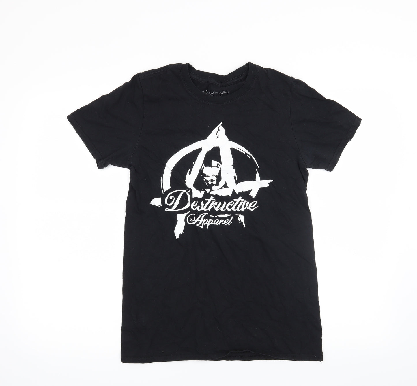 Destructive Apparel Mens Black    T-Shirt Size S
