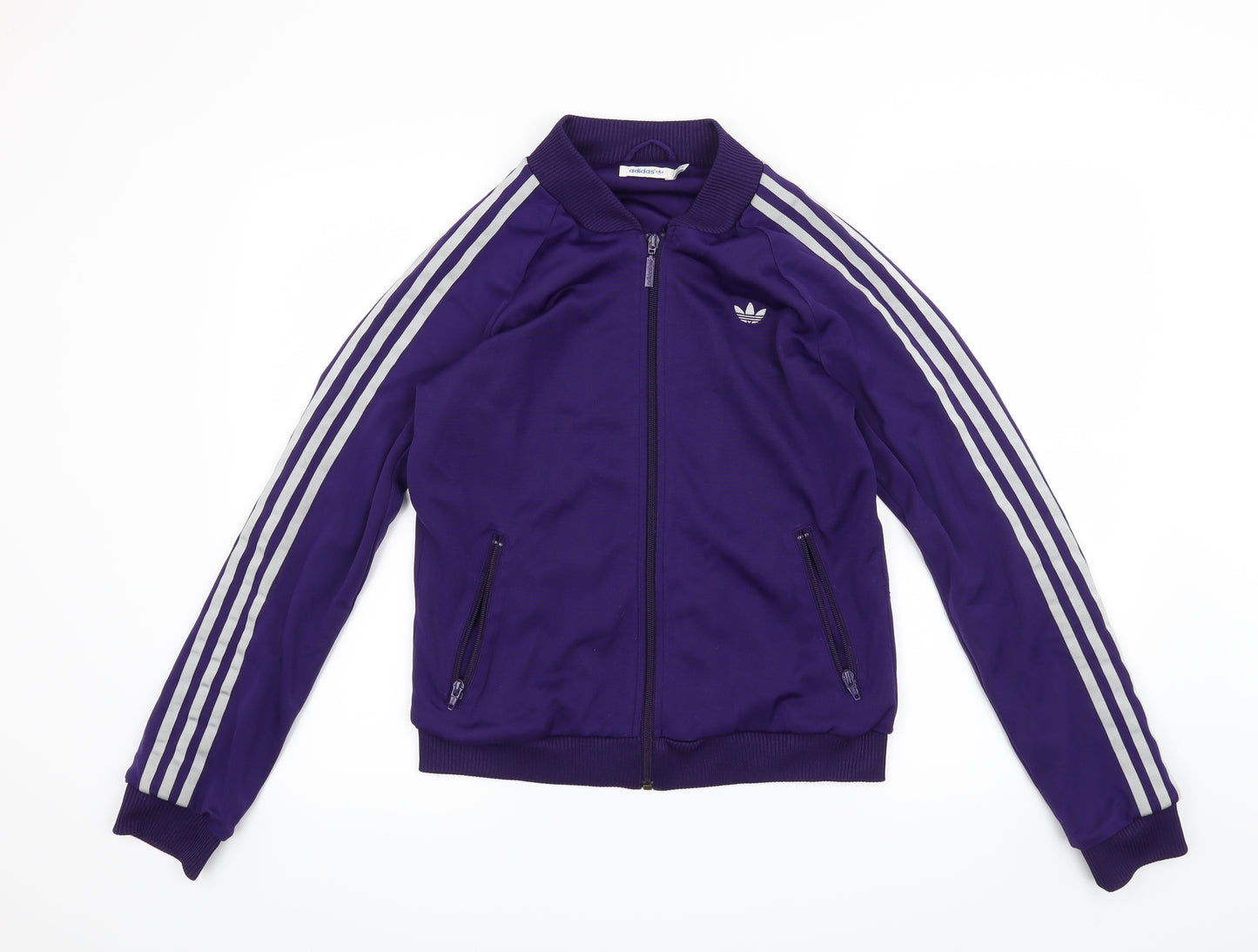 adidas Womens Purple   Full Zip Sweatshirt Size 14