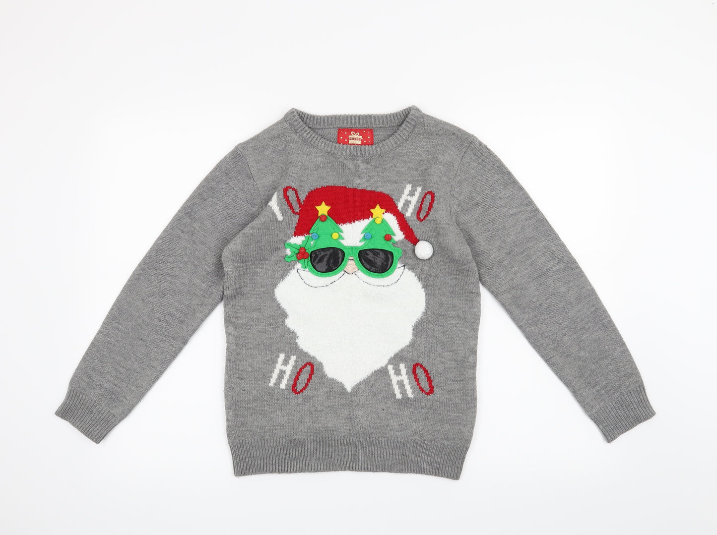 Primark Boys Grey   Pullover Jumper Size 10-11 Years
