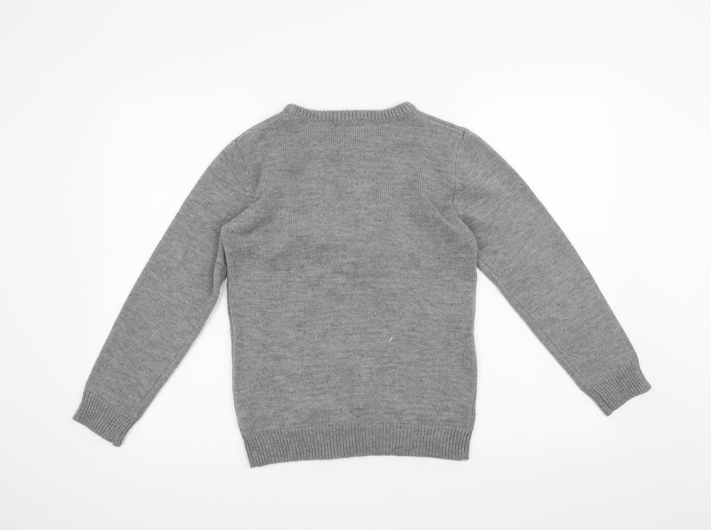 Primark Boys Grey   Pullover Jumper Size 10-11 Years