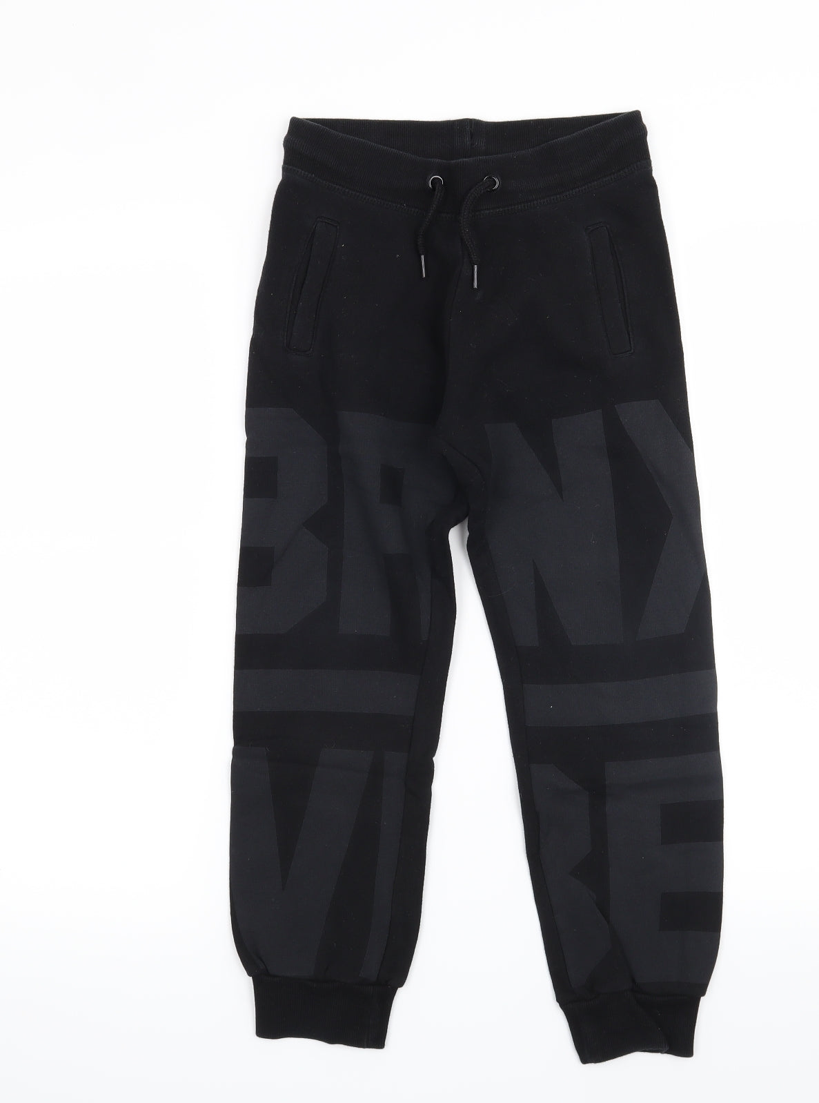 H&M Boys Black   Jogger Trousers Size 9 Years