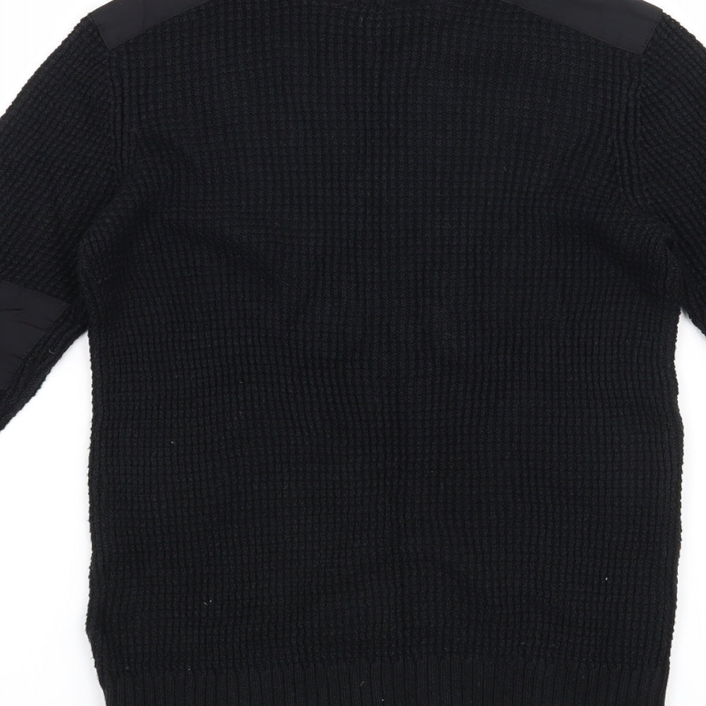 H&M Boys Black   Pullover Jumper Size 9-10 Years
