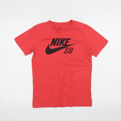 Nike Boys Pink   Basic T-Shirt Size 10-11 Years
