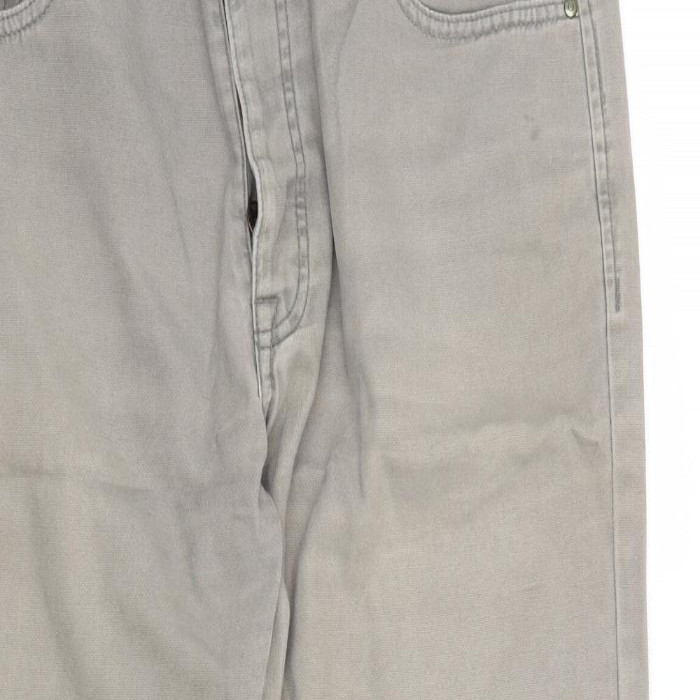 F&F Mens Grey   Straight Jeans Size 34 in L30 in