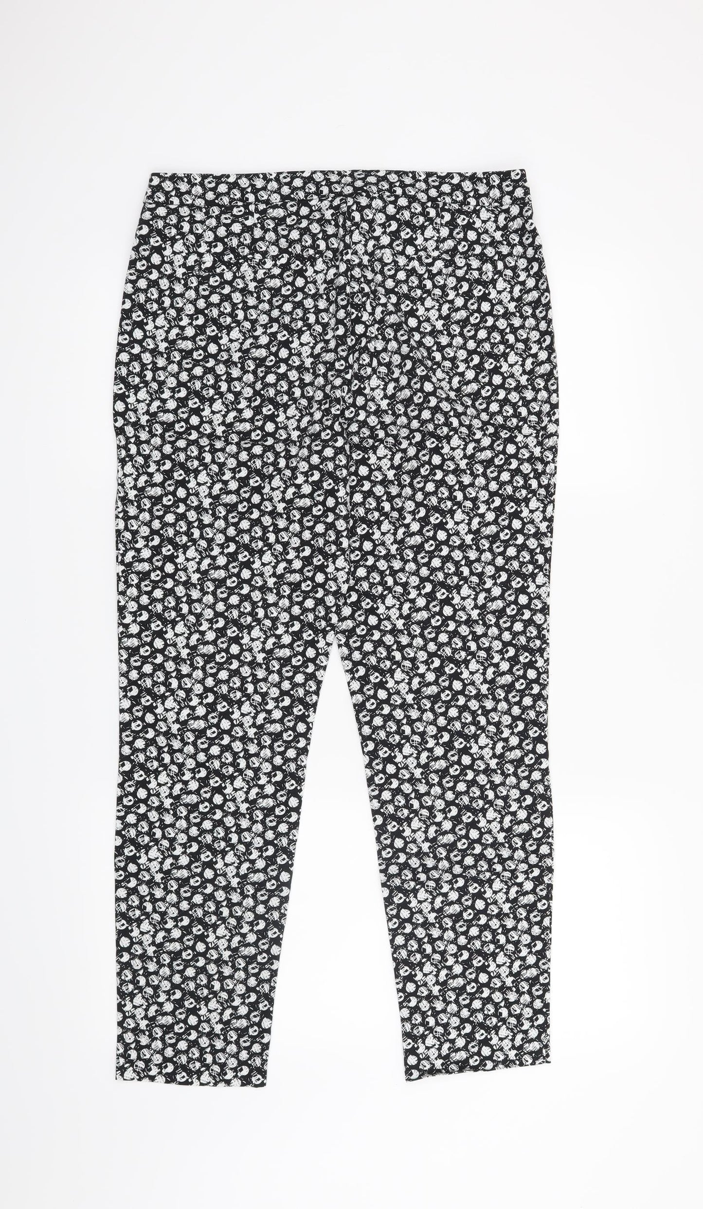 F&F Womens Black   Trousers  Size 10 L26 in