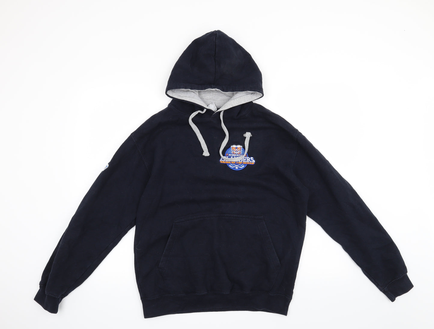 Awdis Mens Blue   Pullover Hoodie Size M