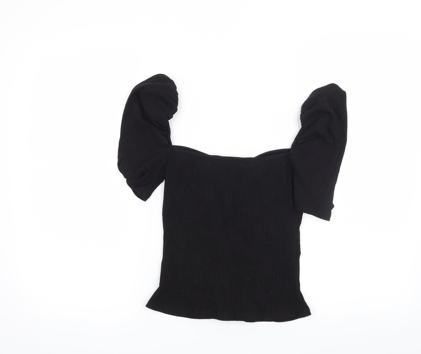 SheIn Womens Black   Cropped T-Shirt Size S