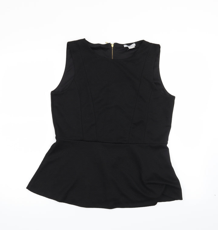 H&M Womens Black   Basic Blouse Size L