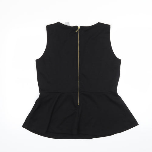 H&M Womens Black   Basic Blouse Size L