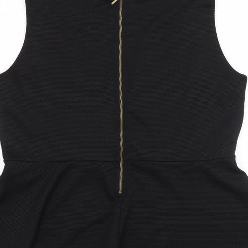 H&M Womens Black   Basic Blouse Size L
