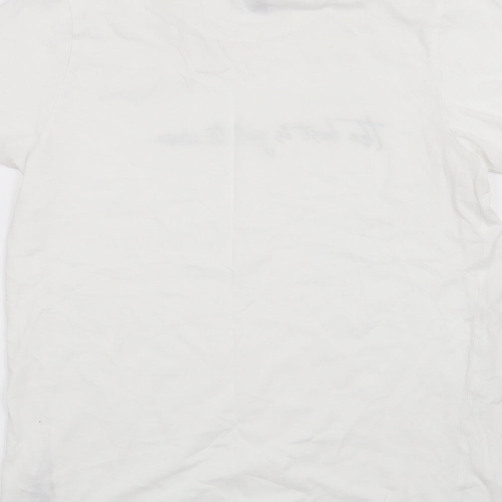 New Look Womens White   Basic T-Shirt Size 14