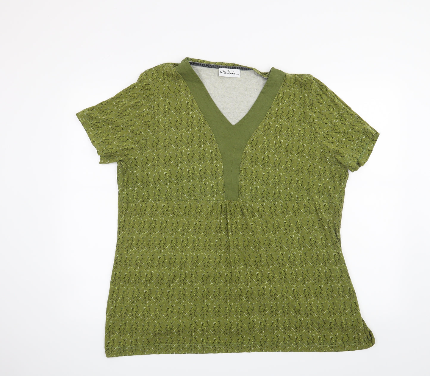 Ulla Popken Womens Green   Basic T-Shirt Size 20