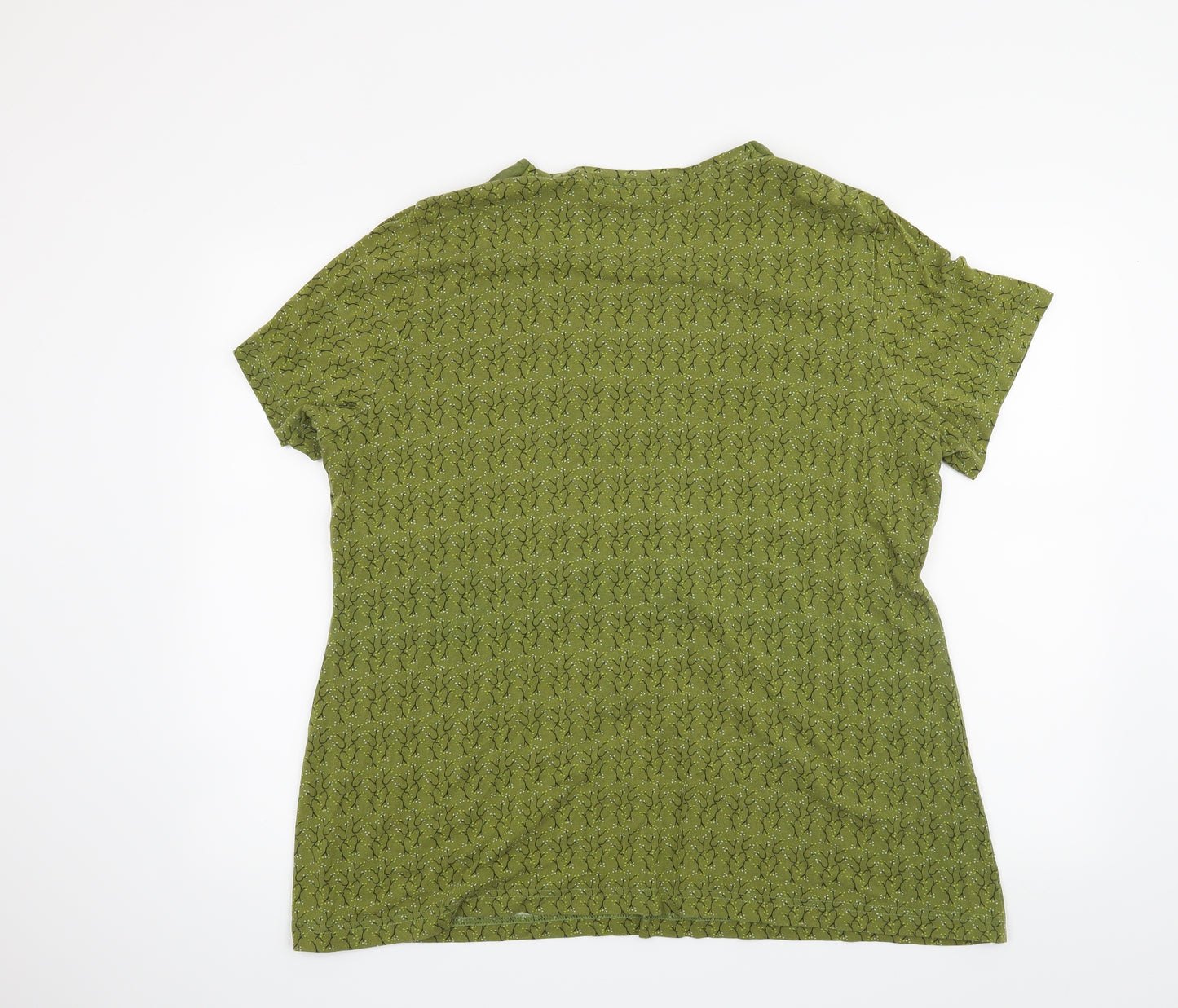 Ulla Popken Womens Green   Basic T-Shirt Size 20