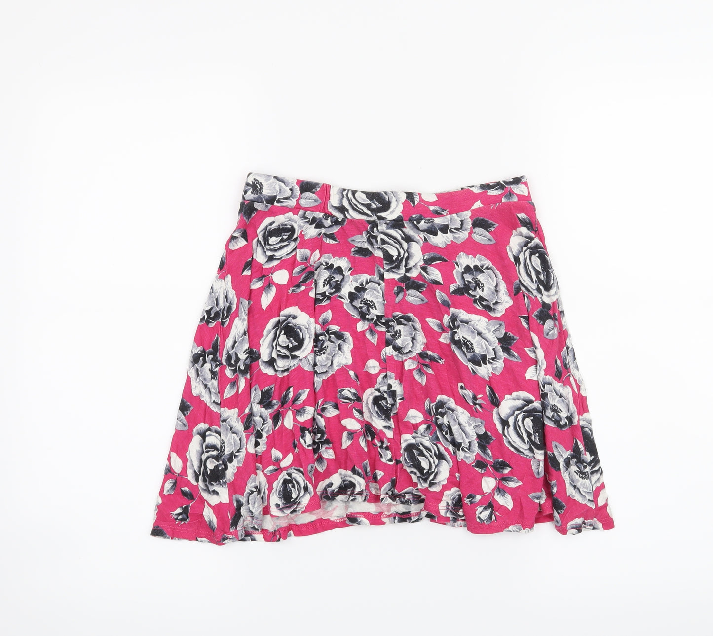 YD Girls Orange Floral  Skater Skirt Size 10-11 Years