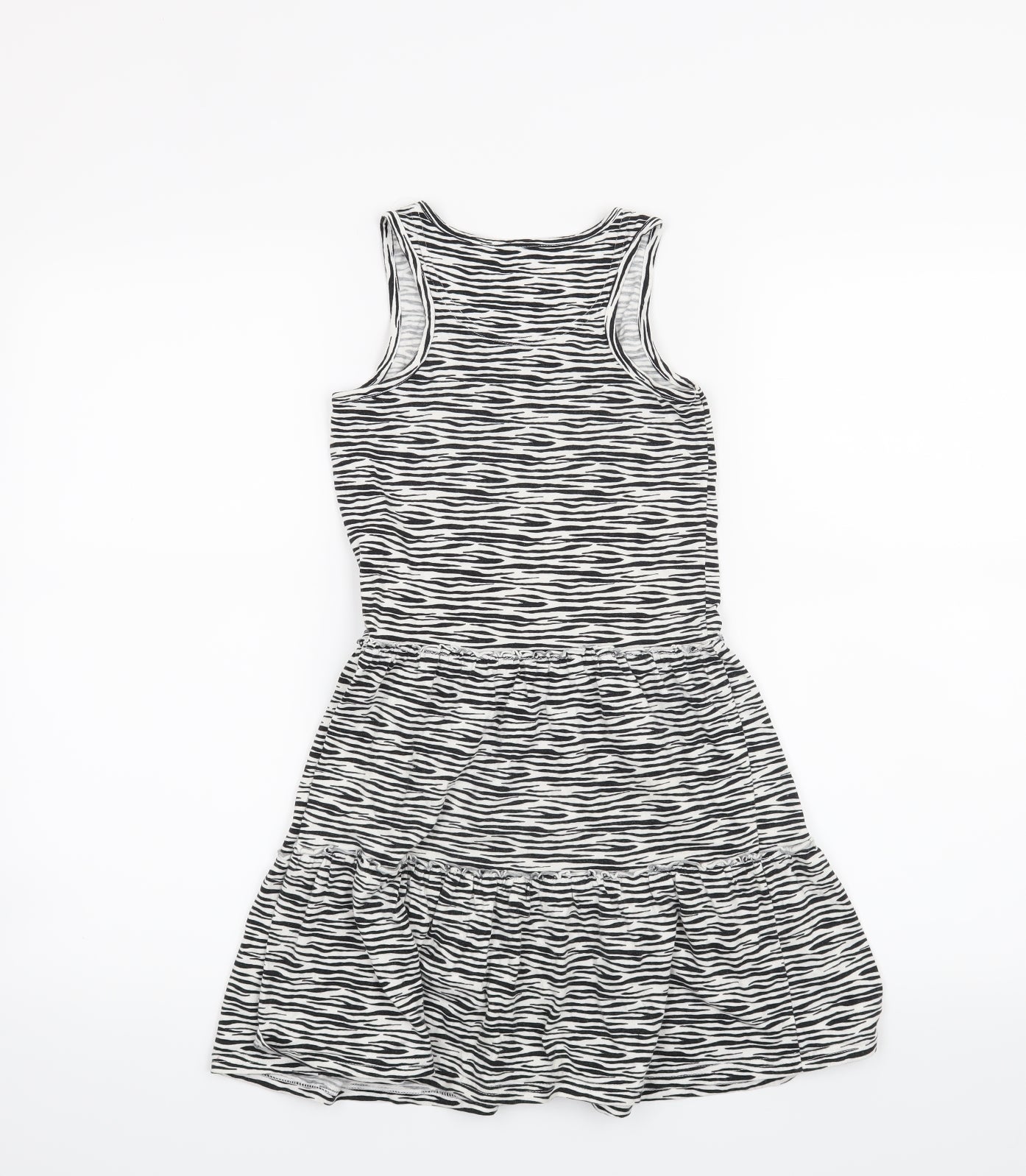 Nutmeg Girls Black Animal Print  A-Line  Size 8-9 Years
