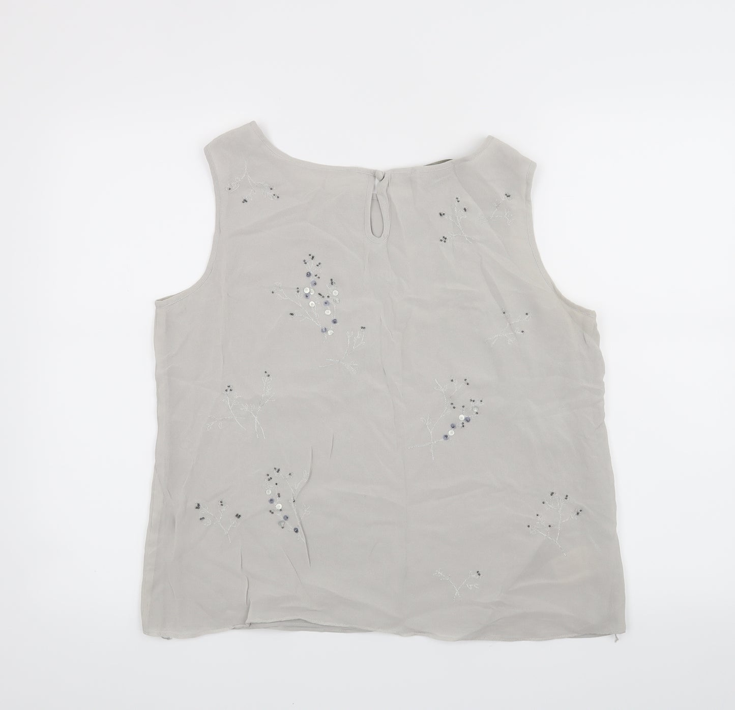 Laura Ashley Womens Grey   Basic Blouse Size 16