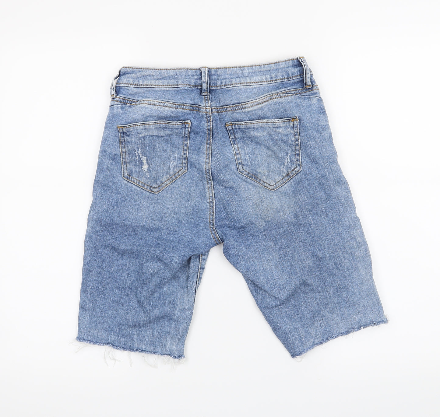 Denim & Co. Womens Blue   Boyfriend Shorts Size 8