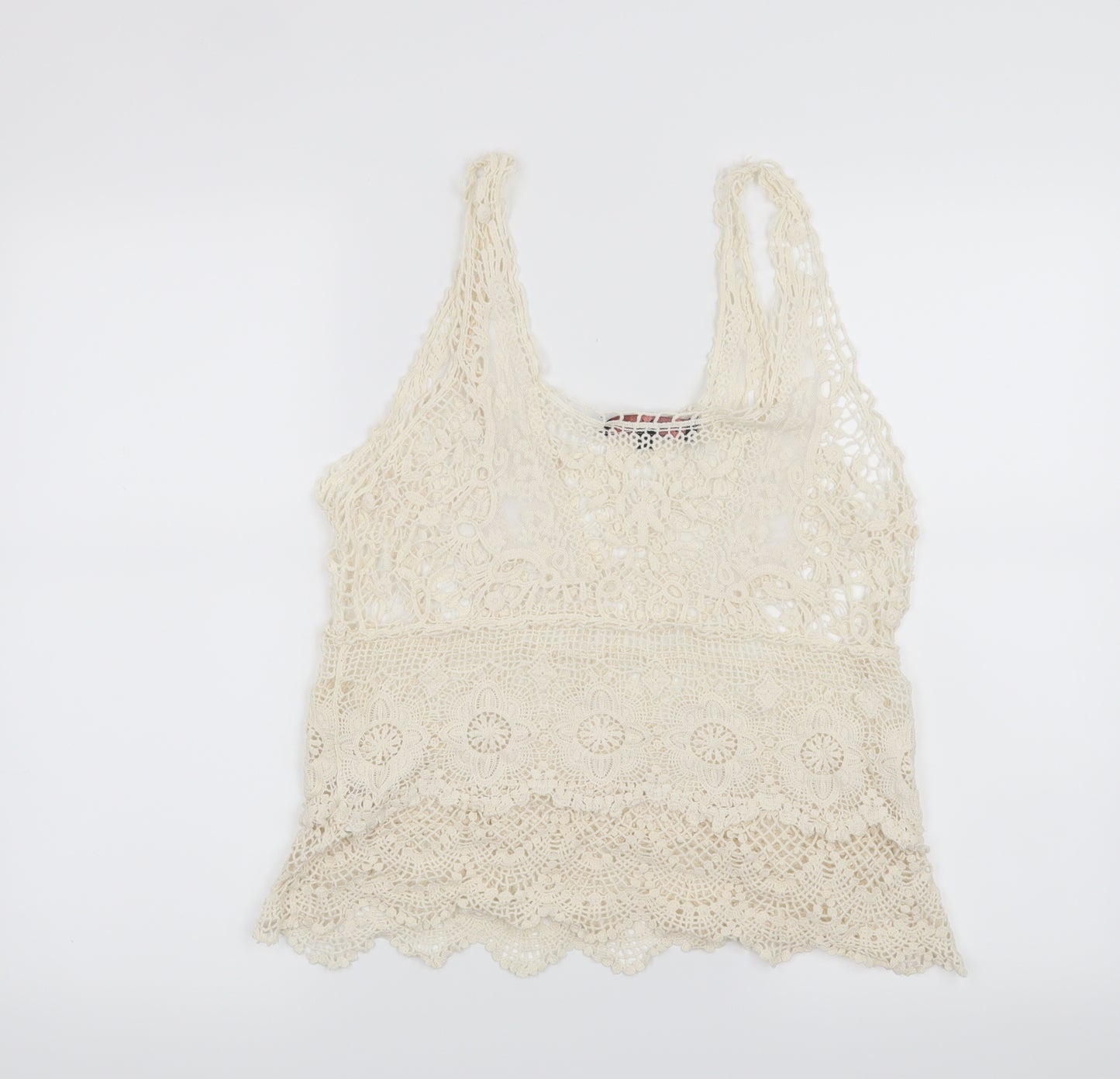 Miso Womens Beige   Basic Tank Size 14