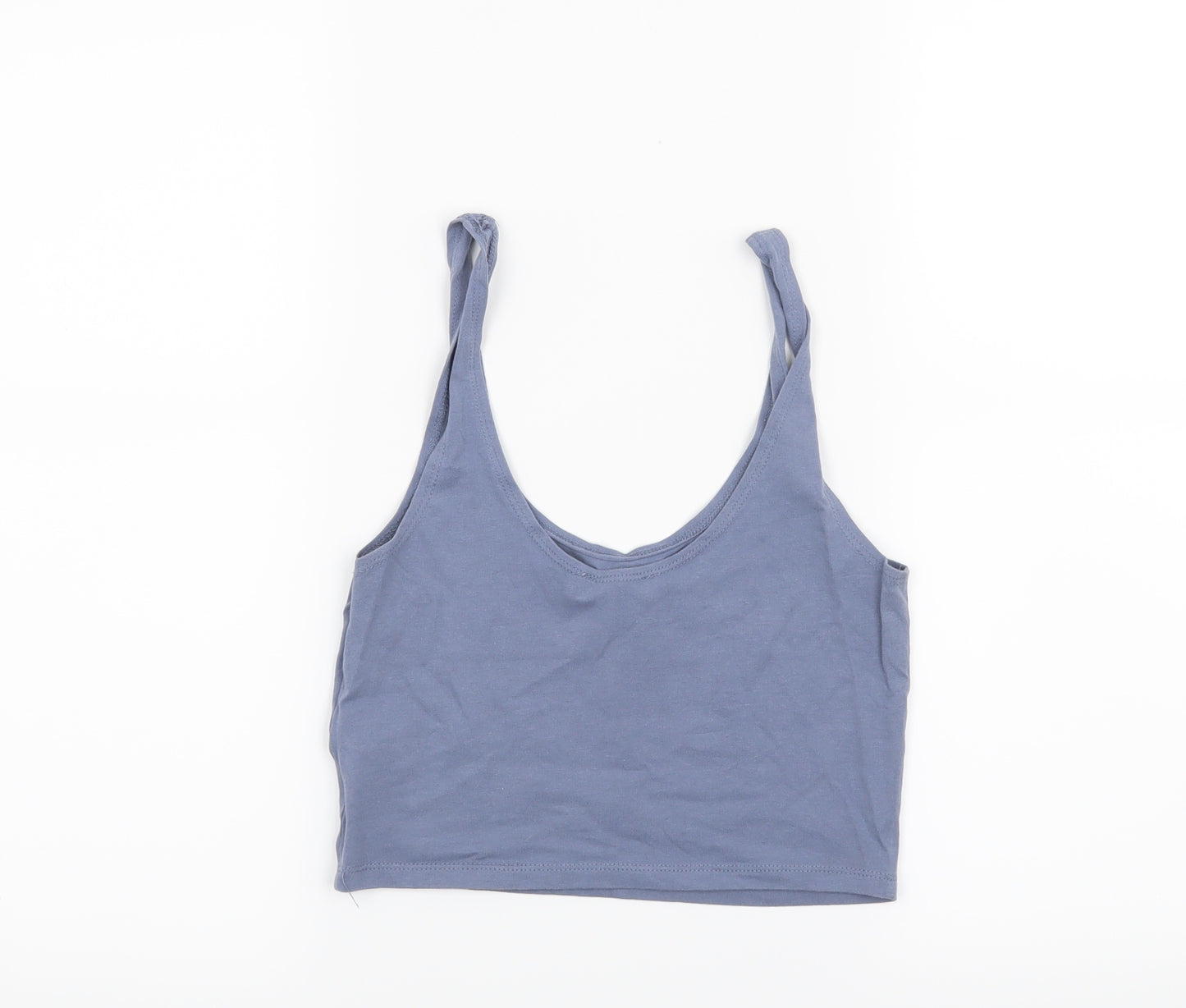 Topshop Womens Blue   Cropped Tank Size 10