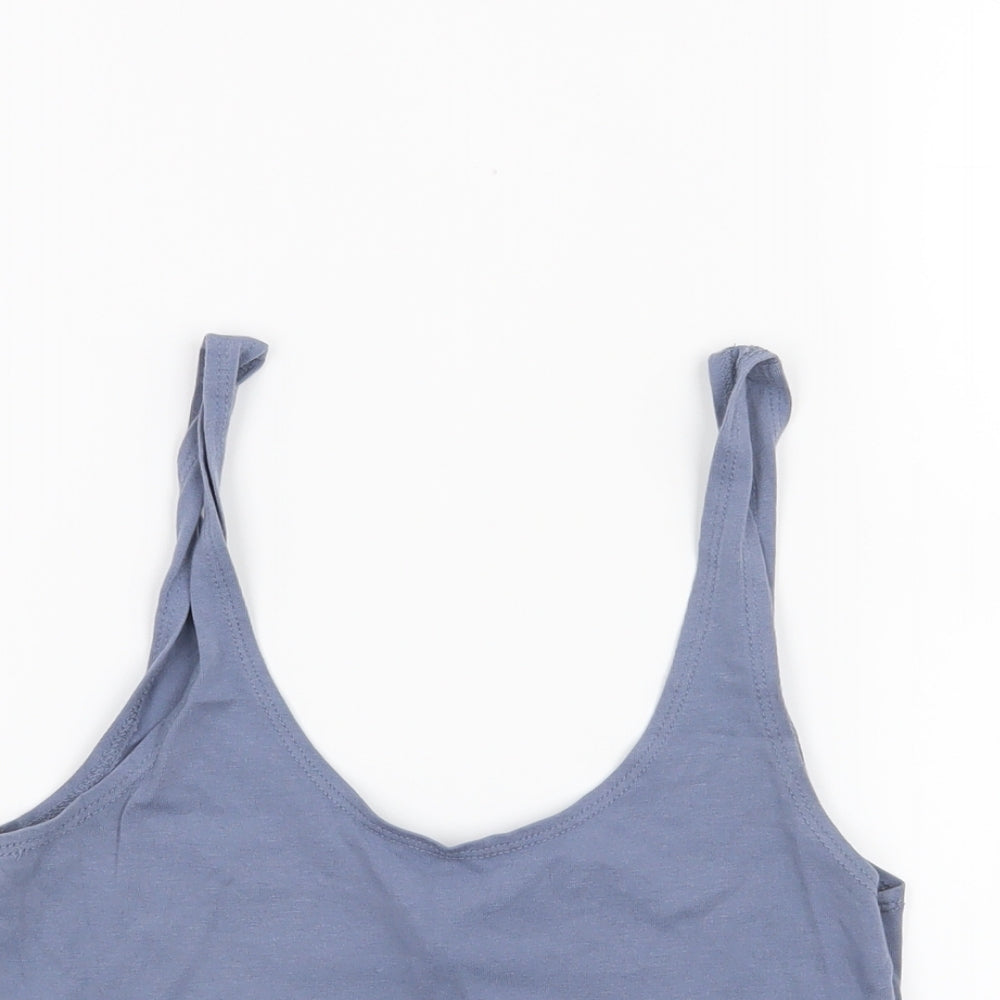 Topshop Womens Blue   Cropped Tank Size 10