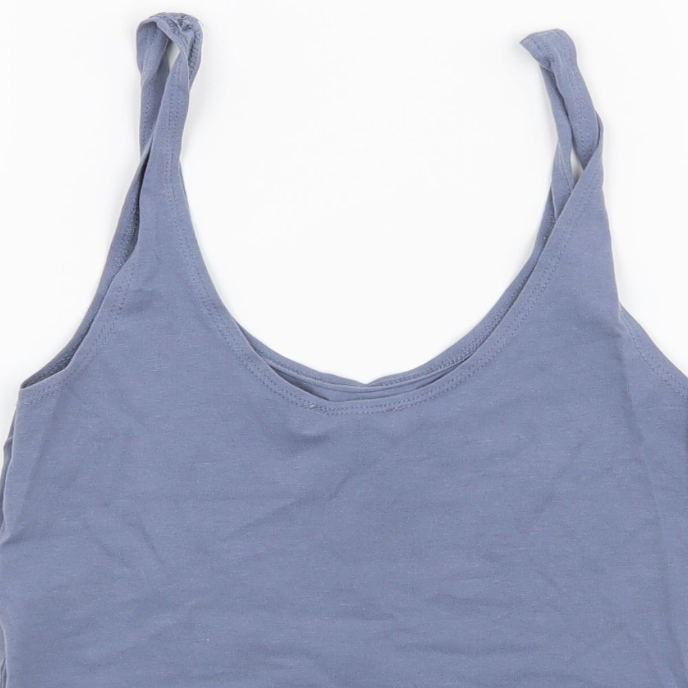 Topshop Womens Blue   Cropped Tank Size 10