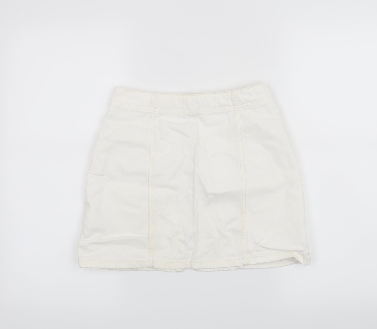 Topshop Womens White   Mini Skirt Size 4
