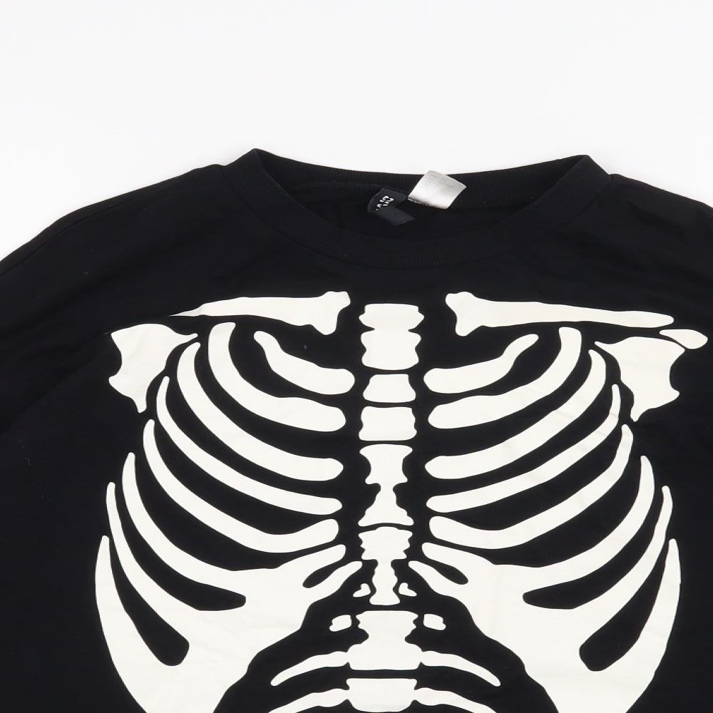 H&M Womens Black   Pullover Jumper Size S